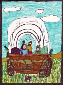 Laura Ingalls Wilder, artwork by Eva Pearlingi