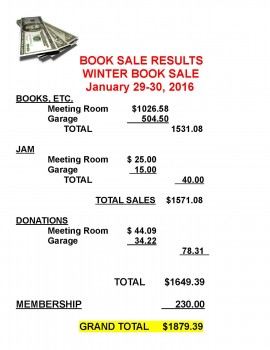 Jan 29-30 Booksale