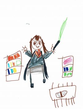 Stella Sween, Age 5 and 3/4, Harry Potter