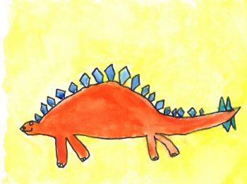 Elena Cudahy, Age 7, Stegosaurus from Tiny T Rex and the Impossible Hug