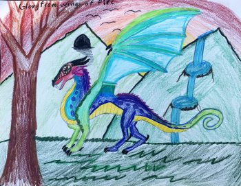 Elora Steffen, Age 11, the Rainwing Dragon (January)