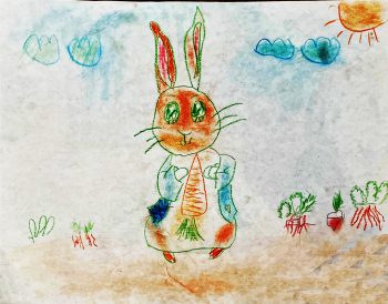 Abram Veerkamp, Age 7, Peter Rabbit (April)