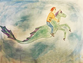 Jonah Veerkamp, Age 10, Rainbow the Hippocampus (December)