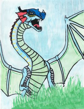 Ayla Dunn, Age 9, Dragon from Wings of Fire (June)