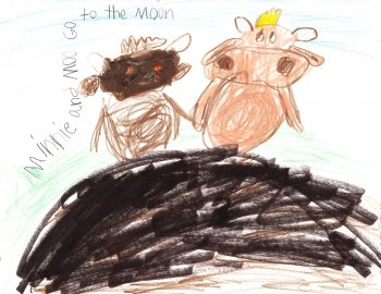 Archer Cairns, Age 5, Minnie and Moo Go to the Moon (September)