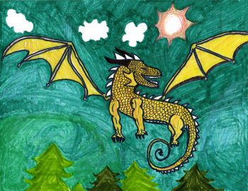 Natalie Wyllie, Age 12, Dragon from Wings of Fire (July)