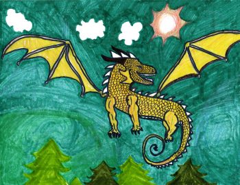 Natalie Wyllie, Age 12, Dragon from Wings of Fire (July)